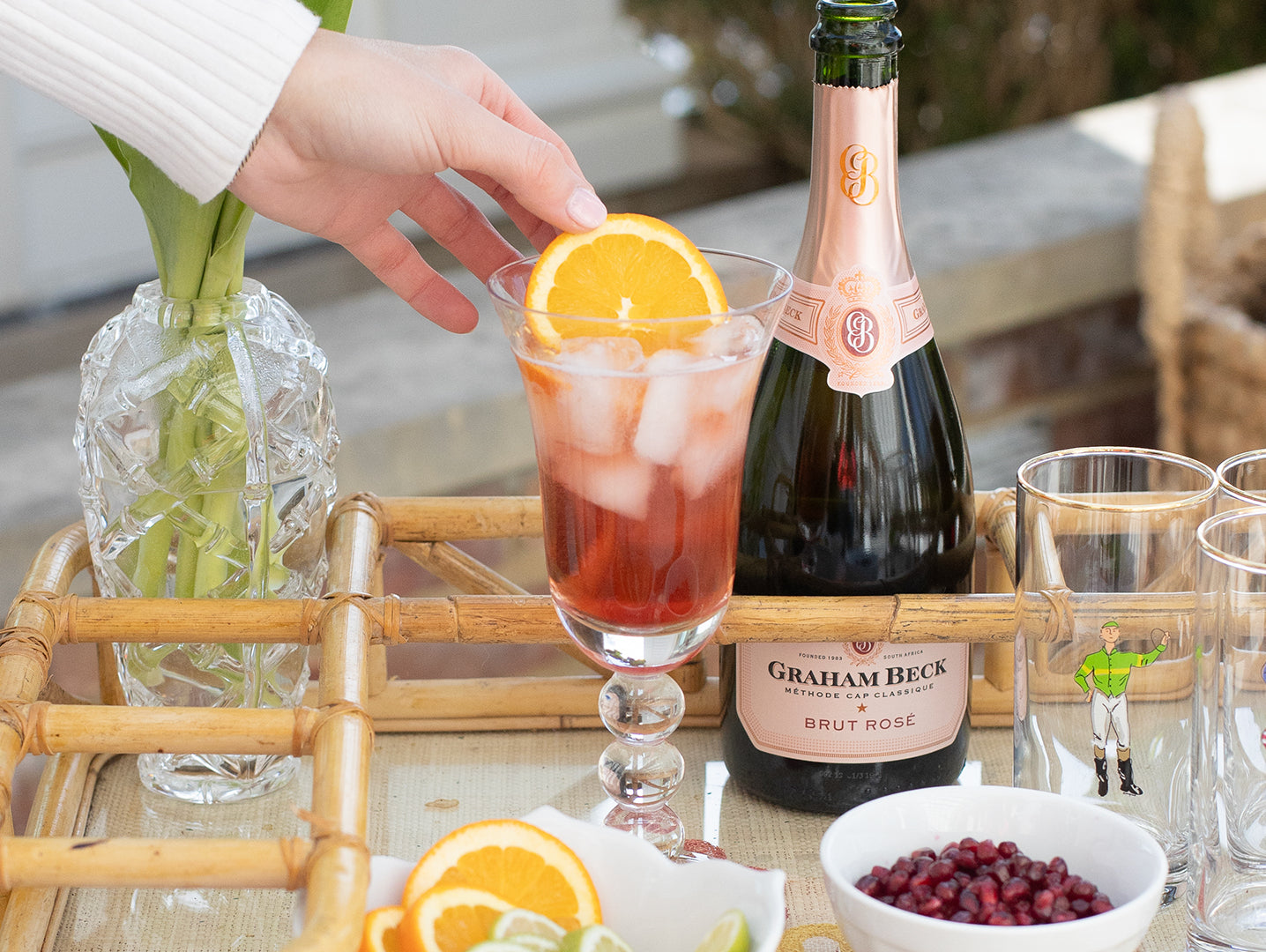 How to Make a Pomegranate Spritz