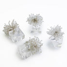Clear Acrylic Beaded Napkin Rings