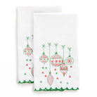 Embroidered Holiday Ornament Kitchen Tea Towels