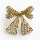 Gold Bow Shaped Beaded Napkin Ring