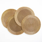 Gold Round Beaded Placemats