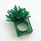 Green Acrylic Beaded Napkin Ring