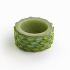 Green Round Resin Beaded Napkin Rings