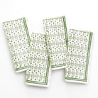 India Hicks Home x Pomegranate Palm Avenue Hunter Green & White Hand Block Printed Cotton Napkin