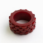 Red Round Resin Beaded Napkin Ring