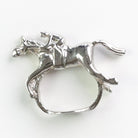 Silver Horse & Jockey Equestrian Napkin Rings