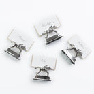Silver Horse & Jockey Equestrian Place Card Holders