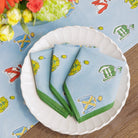 Equestrian Vintage Jockey Silks Hand Block Printed Cotton Napkins