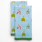 Equestrian Vintage Jockey Silks Hand Block Printed Cotton Kitchen Tea Towels