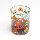 Colorful Vintage Jockey Silks Equestrian Bourbon Glasses