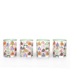 Colorful Vintage Jockey Silks Equestrian Bourbon Glasses