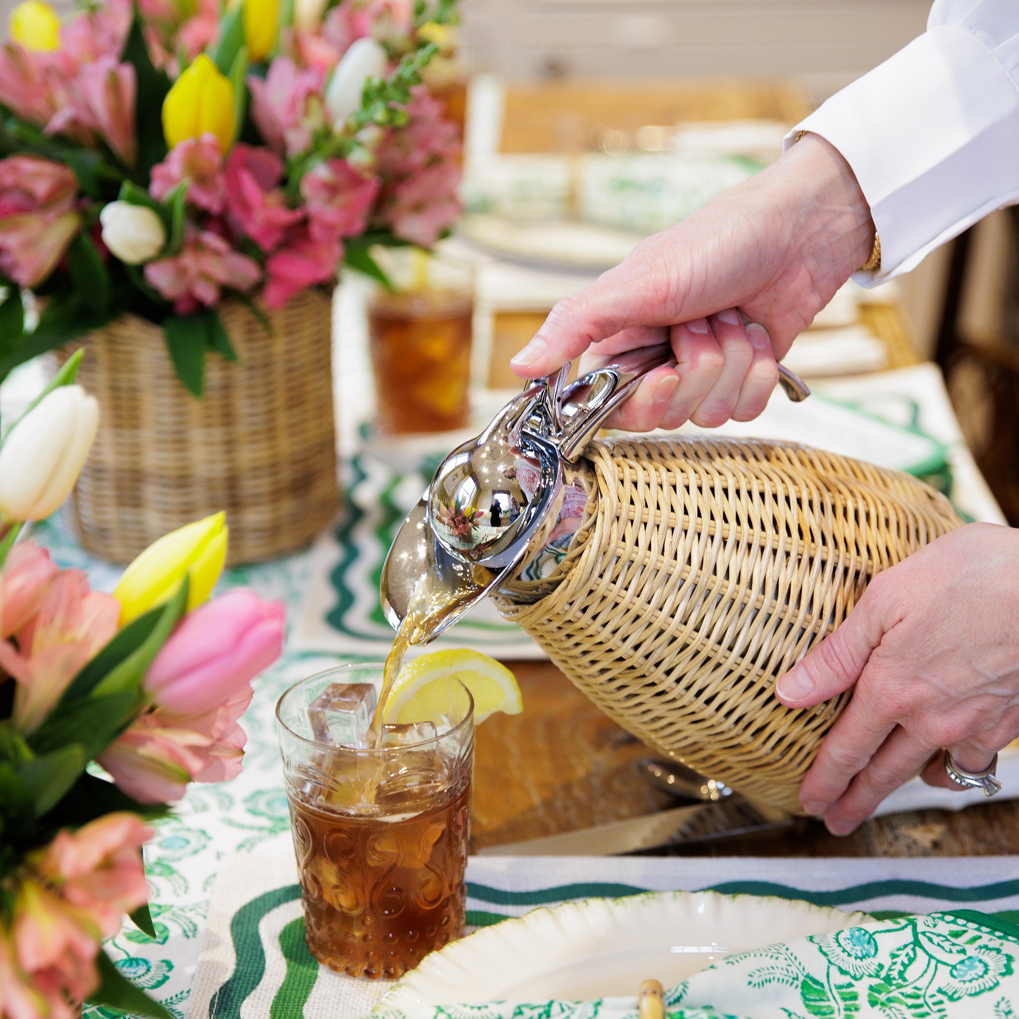 Natural Wicker Thermos