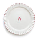 Pink & White Hand Painted Floral Ceramic Dinner Plate