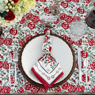 Run For The Roses 151 Equestrian Hand Block Printed Floral Napkins
