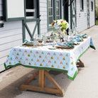 Equestrian Vintage Jockey Silks Hand Block Printed Cotton Tablecloth