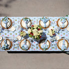 Equestrian Vintage Jockey Silks Hand Block Printed Cotton Tablecloth