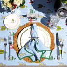 Equestrian Vintage Jockey Silks Hand Block Printed Cotton Napkins