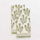 Phlox Green tea towels set of 2.