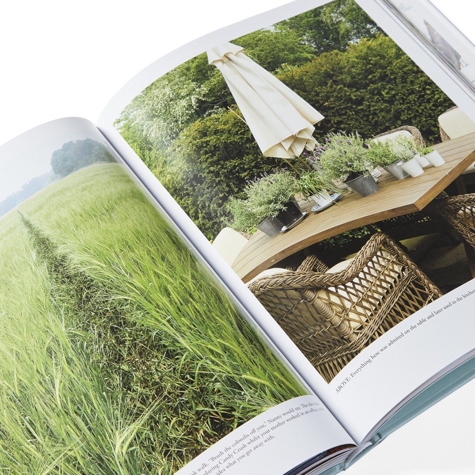 Inside of the book "An Entertaining Story"